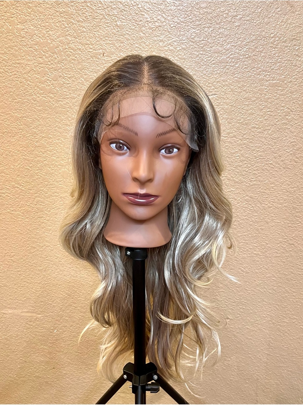 New 26” Ash Blonde 13x6 Lace Front Wig | Long Wavy Glueless Synthetic Wig